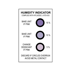 Tarjeta indicadora de humedad