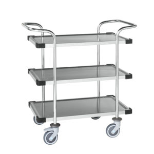 Carro de acero inox con estanteria
