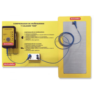 Comprobador muñeequera calzado ESD