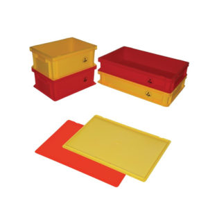 Caja de rechazo/scrap Roja ESD