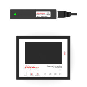 Sensor electrostático y pantalla de visualización