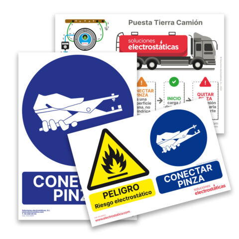 5X0.4X00X Letreros de seguridad en puestas a tierra