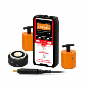 Megaóhmetro electrostático para medir Resistencia, Resistividad, Temperatura y Humedad Relativa